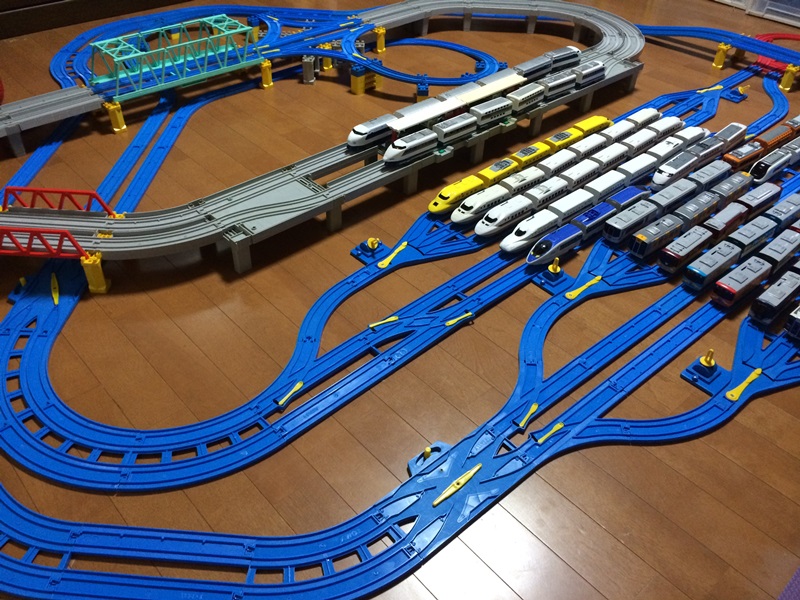 プラレール線路 高架レイアウト 制作例 参考出品-