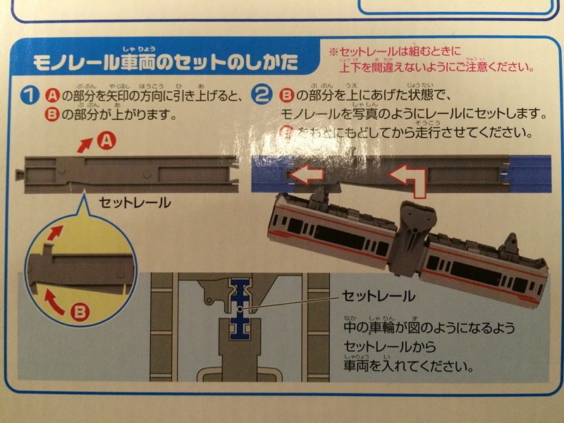 プラレール線路 豪華複線レイアウト グレー色ブロック橋脚 7段